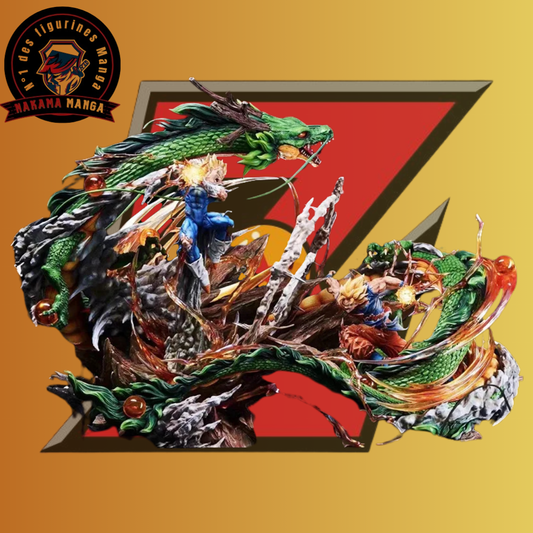Figurine Dragon Ball Z - Shenron x Goku vs Vegeta