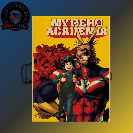 Affiche My Hero Academia - All Might & Izuku Midoriya