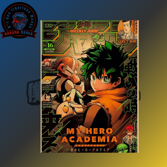 Affiche My Hero Academia - Izuku Midoriya " Weekly Jump"